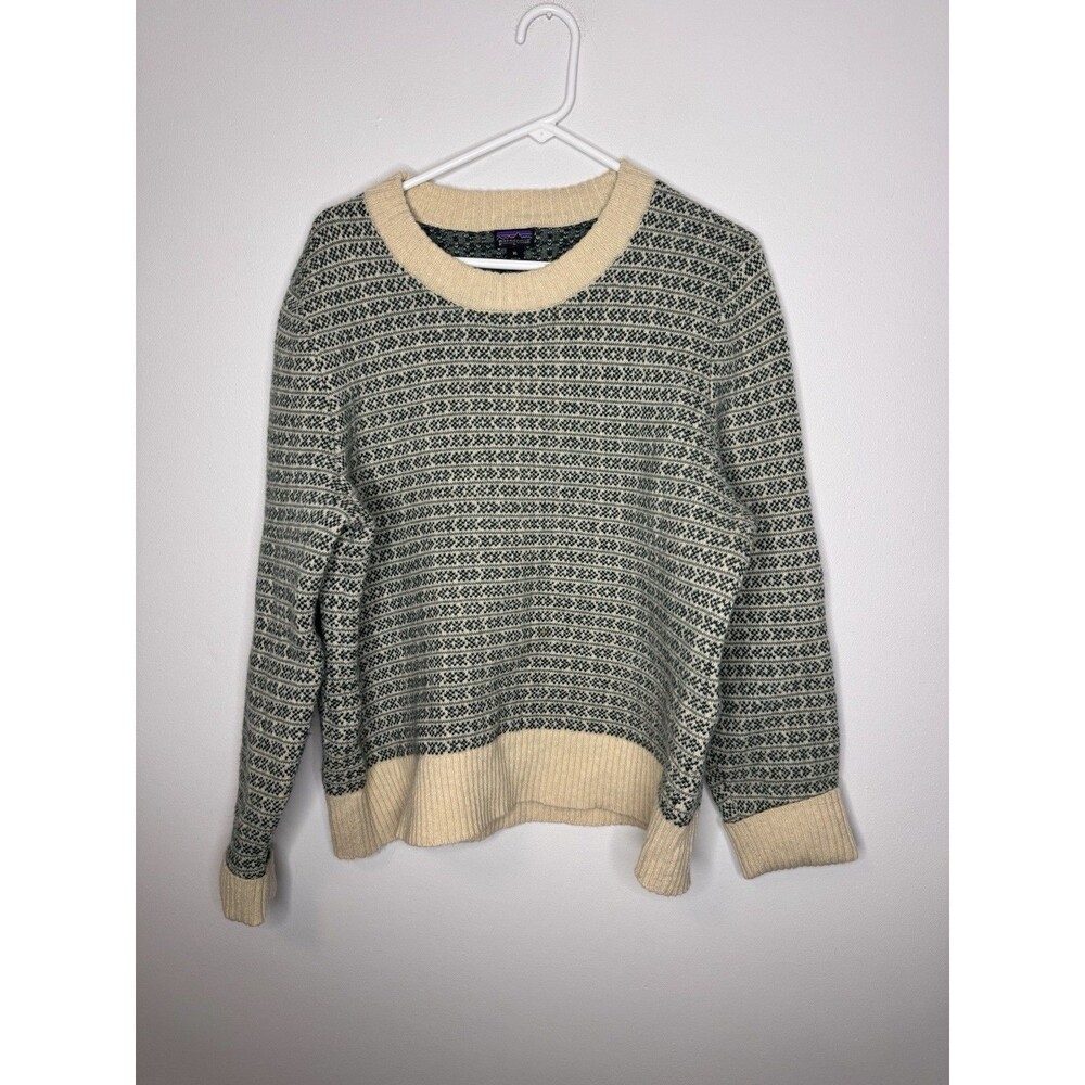 Patagonia Recycled Wool-Blend Crewneck Sweater Women’s XL Fisherman Knit